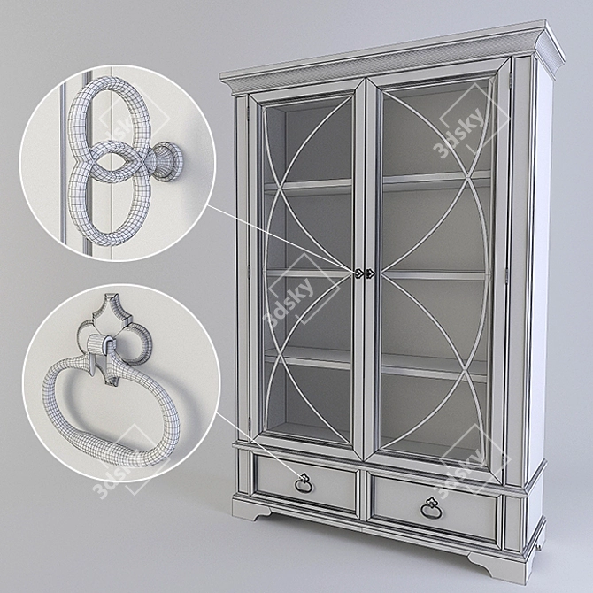 Elegant Bernhardt Marquesa Curio 3D model image 2