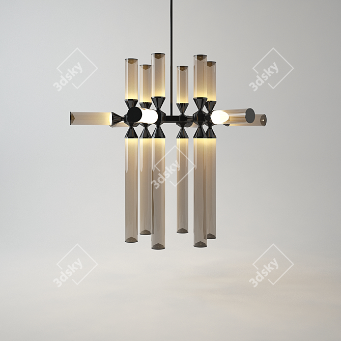 Modern Style Castle Chandelier 3D model image 1