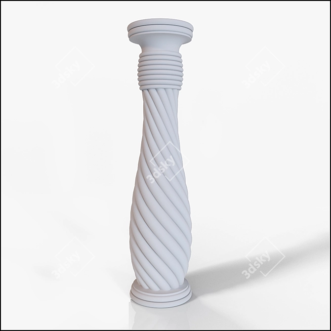 Classic Column Spiral - 3000mm Height, 715mm Diameter 3D model image 3