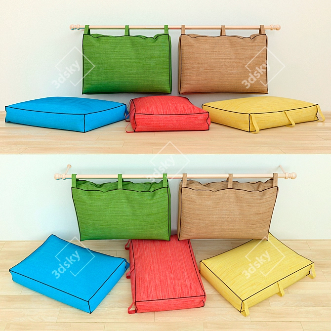 Comfort Zone - Cozy Cushions 3D model image 1