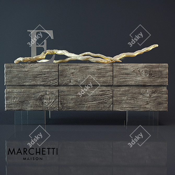 Marchetti Maison - Elegant Luxury Comode 3D model image 1