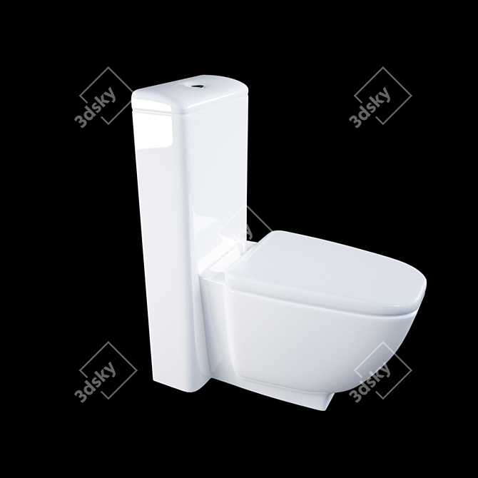 Sanitana Tocai BTW Toilet 3D model image 1