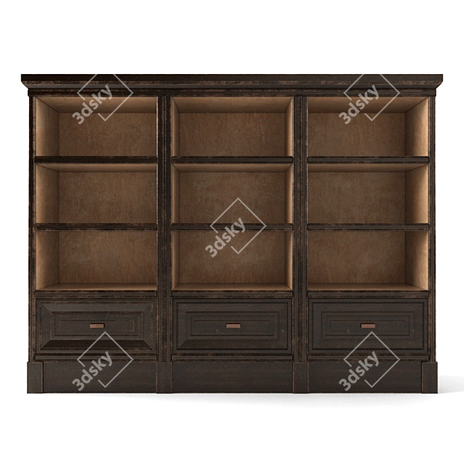Classic Style Shelving 3D model image 1