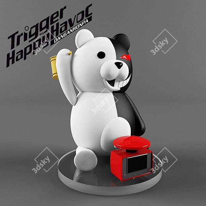 Ultimate Despair: Monokuma 3D model image 2