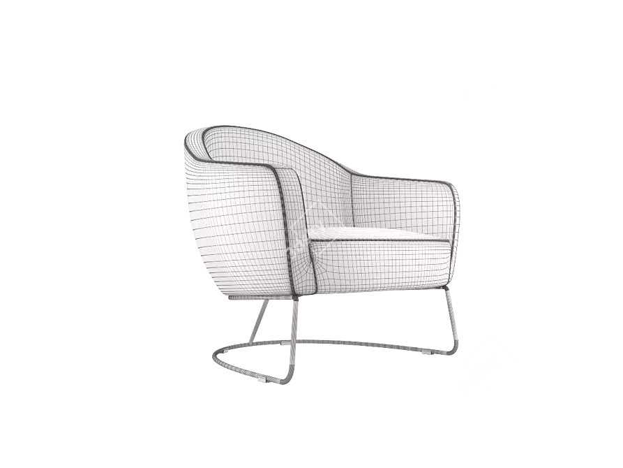 Modern and Stylish Sits Nina Chair 3D model image 2