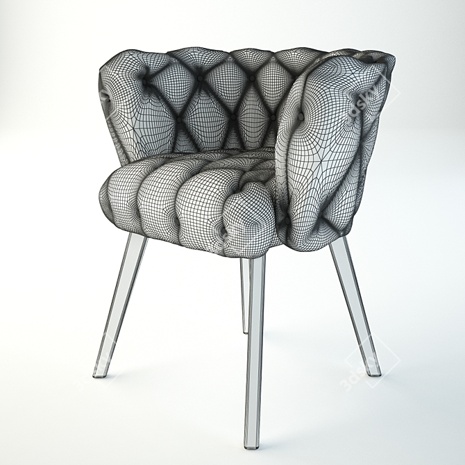 Sleek Nordic Design Chair 3D model image 3