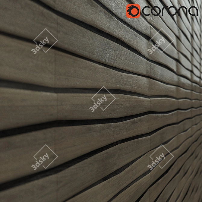 Flandes Beige Wall Tile - 310x1250mm 3D model image 1