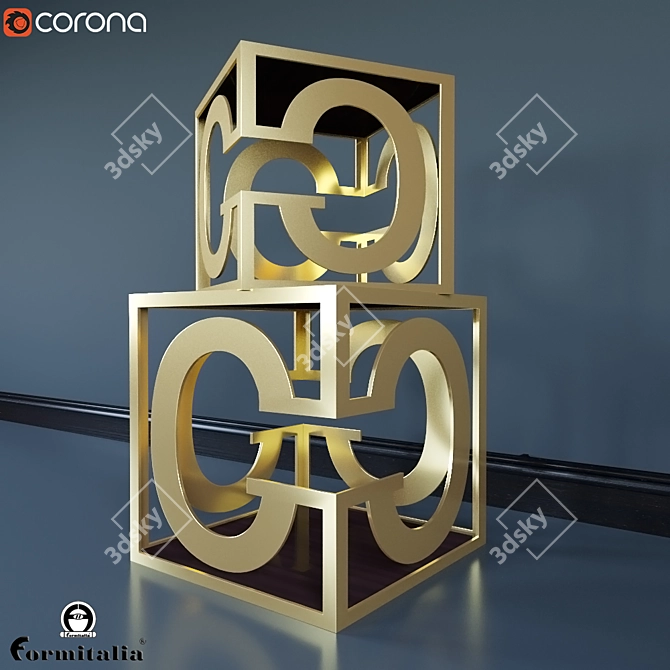 Formitalia NICCO Cube BIG - Stylish Stand with Ample Storage 3D model image 2