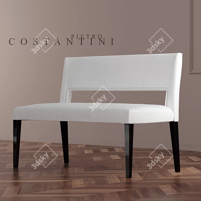 Elegant Hampton Bench by G. Soressi 3D model image 1
