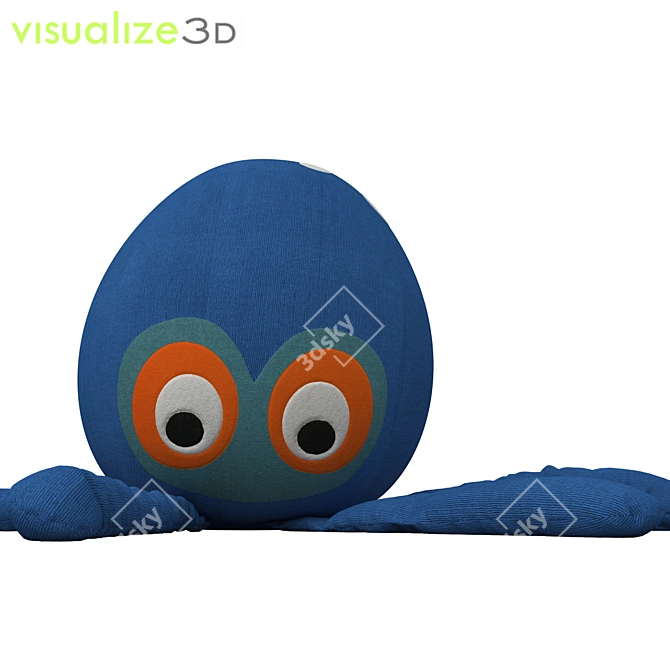 Oceanic Octo Cushion 3D model image 2