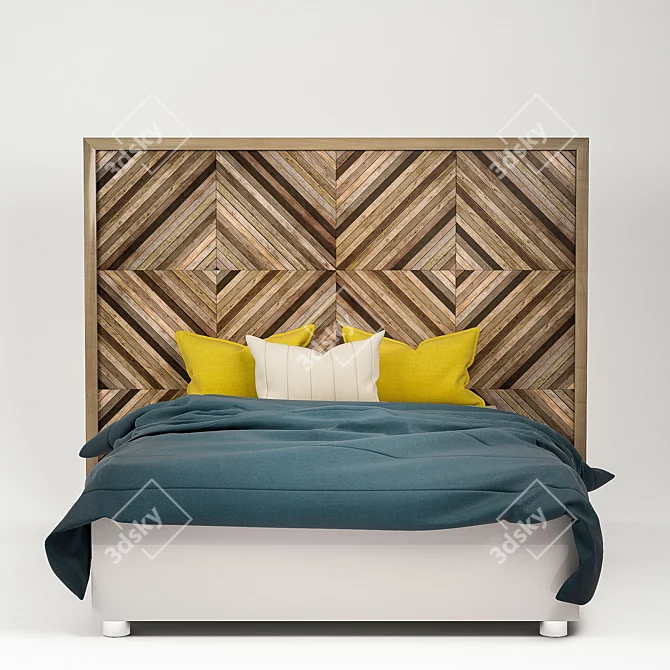 Modern Style Bed 3D model image 1