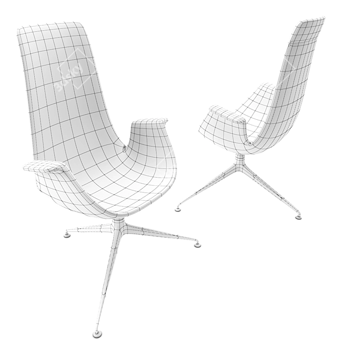 Cozy Comfort Armchair 3D model image 2