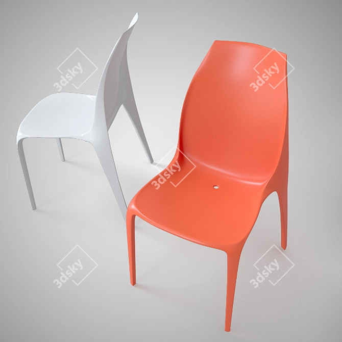 Modern & Sleek Cattelan Beluga Chair 3D model image 2