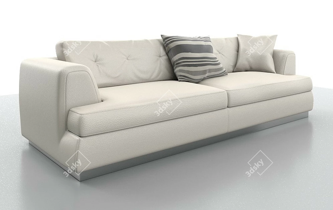 Ascot Sofa: The Epitome of Italian Luxury 3D model image 2