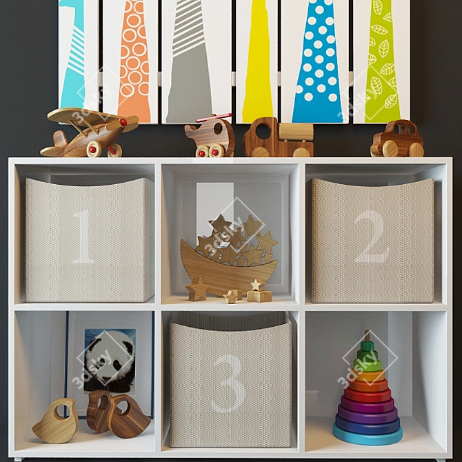 Kids Room Play Set 3D model image 3