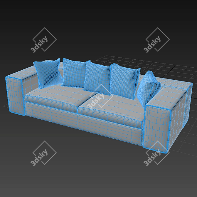Springfield Sofa: Comfort Redefined 3D model image 3