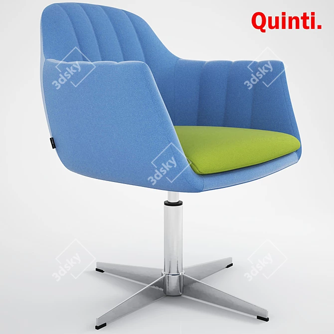 Italian Luxury: VITTORIA Quinti Chair 3D model image 1