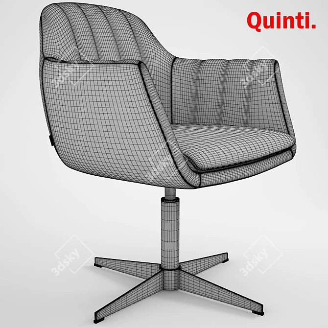 Italian Luxury: VITTORIA Quinti Chair 3D model image 2