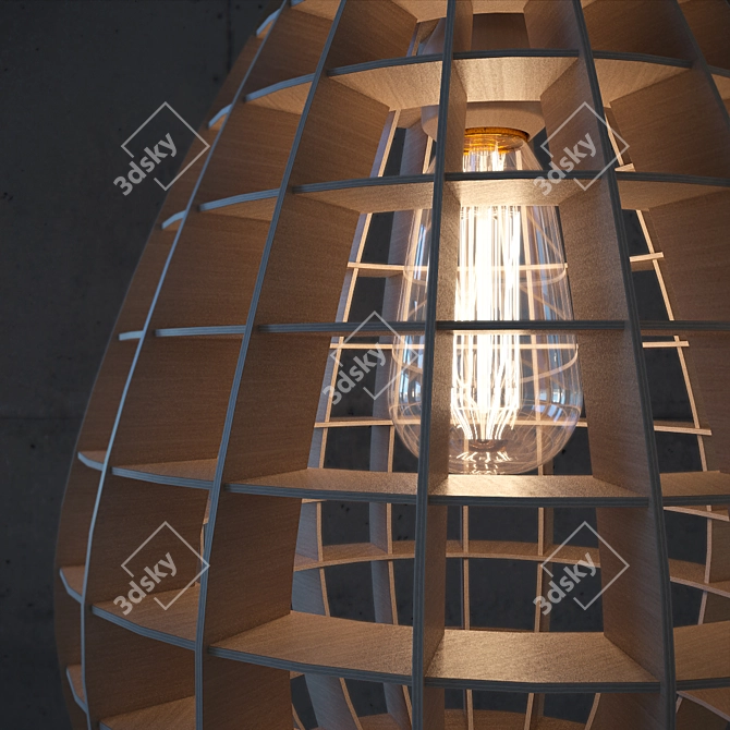 Tear Ceiling Light: European Award-Winning Design 3D model image 2