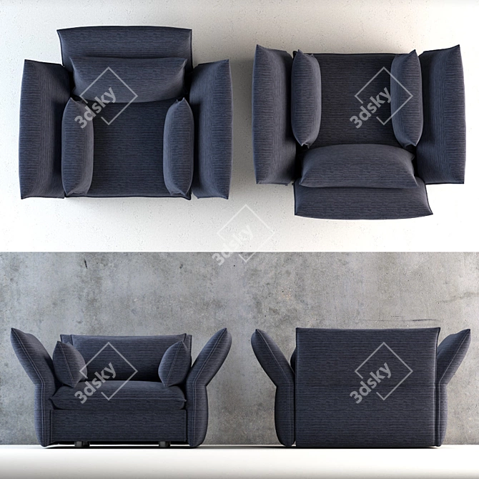 Elegant Mariposa: A Timeless Beauty 3D model image 1