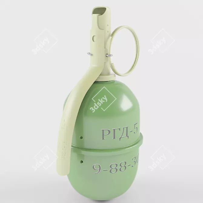Virey Grenade 3D model image 1