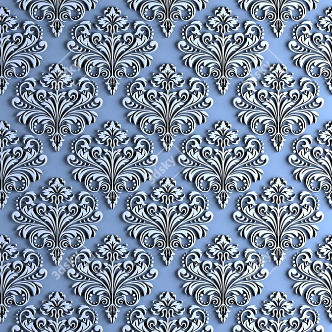3D Decorative Panel - Modern Design 3D model image 1