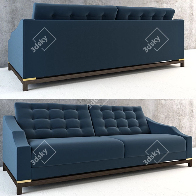 Elegant Malva Sofa: Perfect Blend of Comfort and Style 3D model image 1