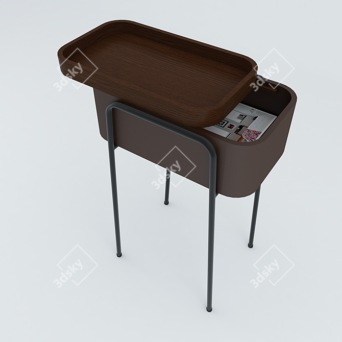 Modern Minimalist Coffee Table 3D model image 1