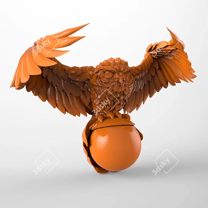 Bird on a Sphere 3D model image 1