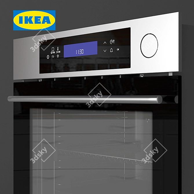 IKEA Kulinarisk Stainless Steel Oven 3D model image 2