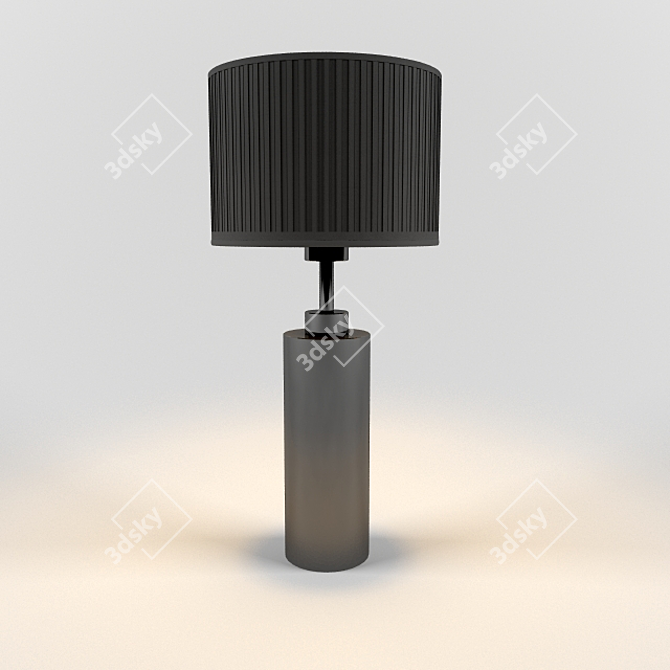 Elegant Black Gratia Table Lamp 3D model image 1