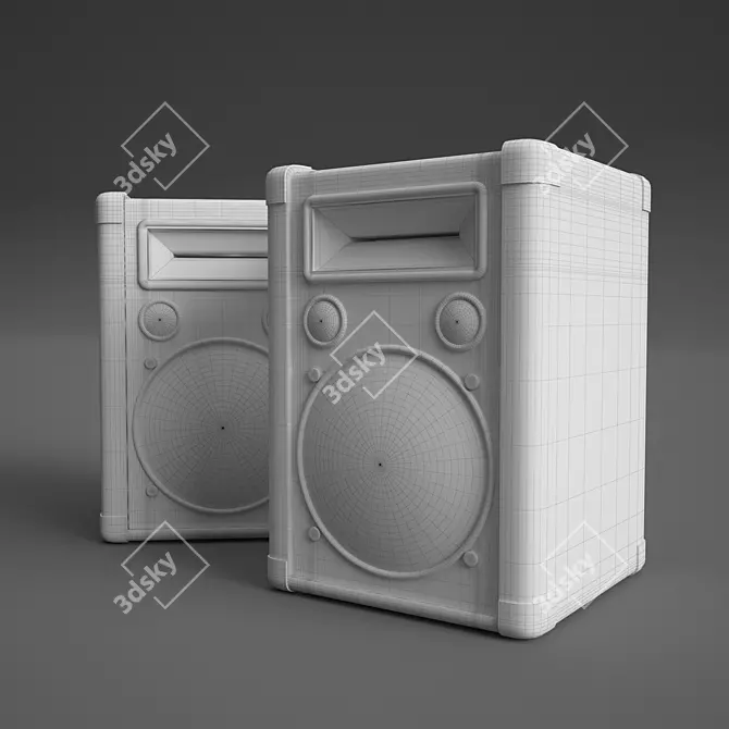 Vintage Speaker 3D model image 3