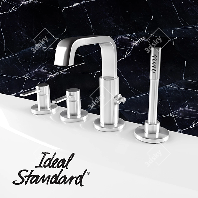 Ideal Standard Aqua Duo: Perfect Corner Bath 3D model image 3
