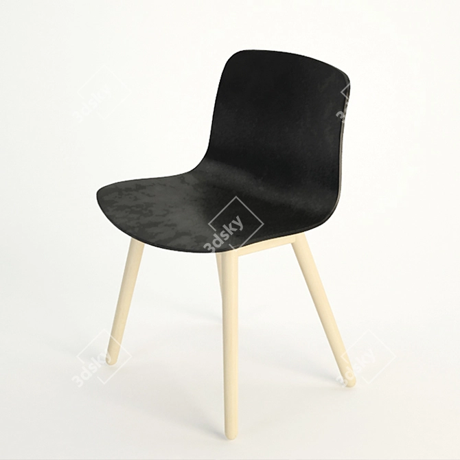 Sleek AAC_12 Chair 3D model image 1