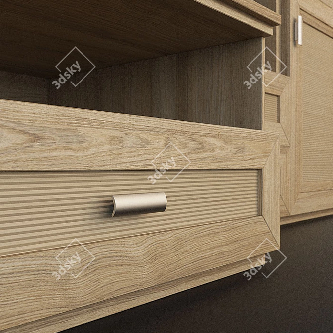 Stunning Lapis Stella Wall Unit 3D model image 2