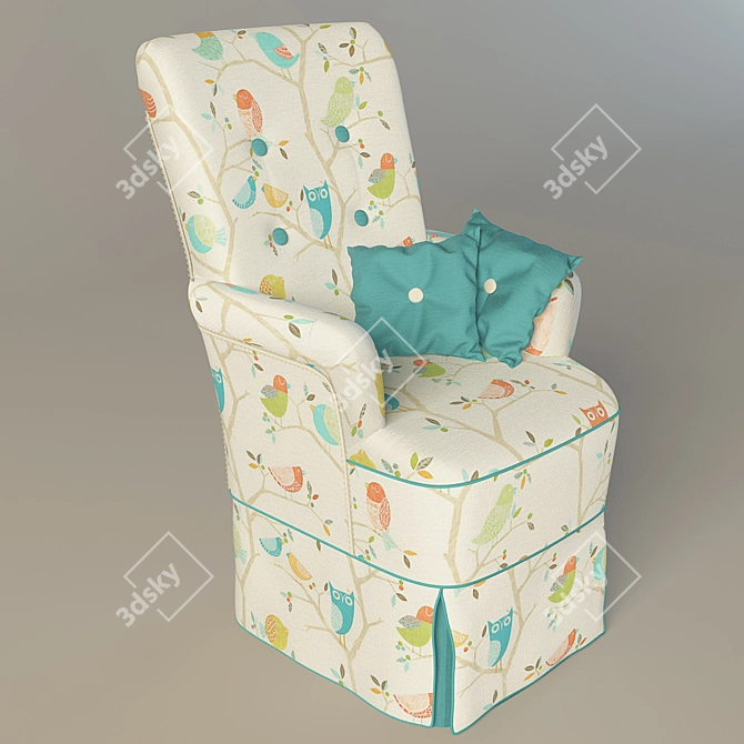 Sleek YOUNG Chair: Piermaria's Factory 3D model image 1