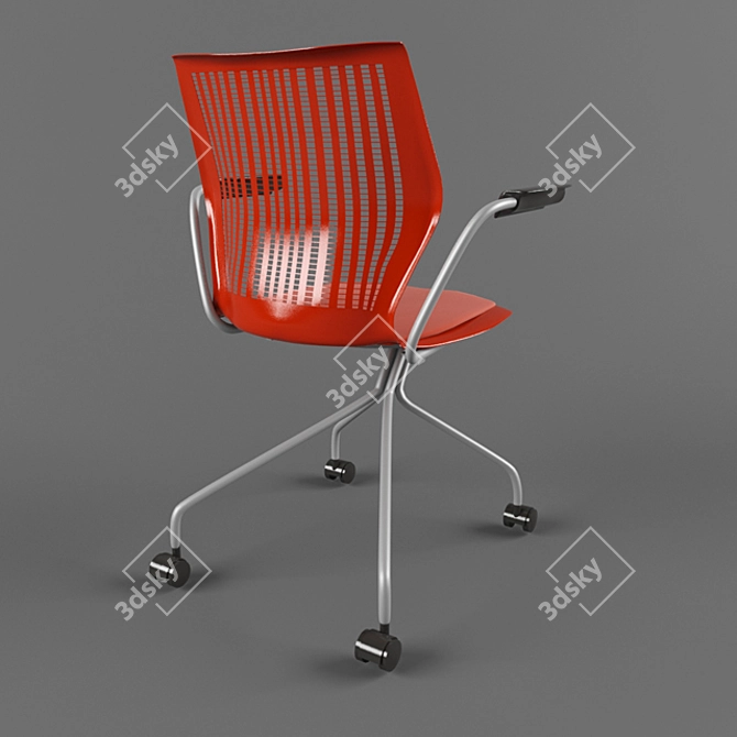 Knoll Multigeneration Hybrid Base: Versatile Seating Solution 3D model image 2