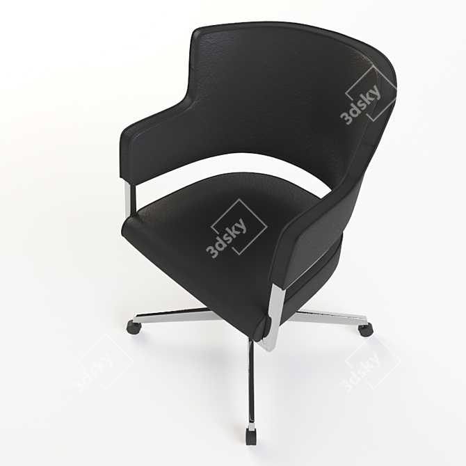 Elegant Adjustable Chair 3D model image 2