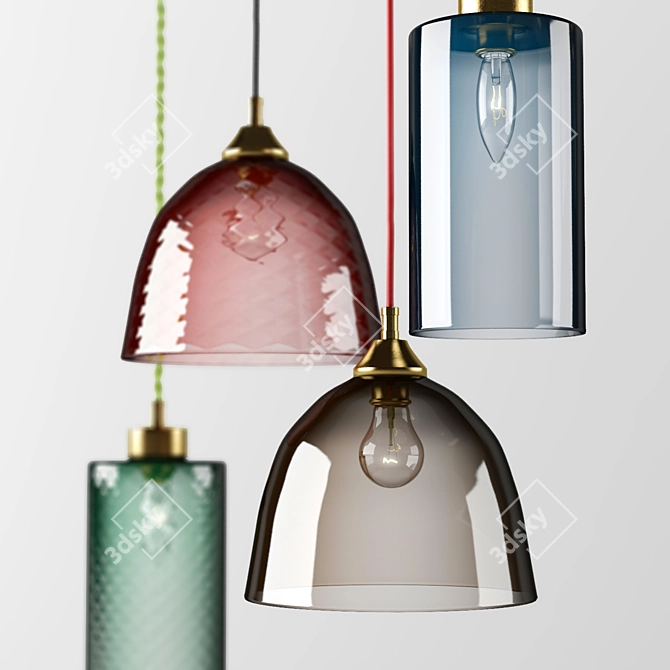 Vintage-inspired handcrafted lighting 3D model image 2