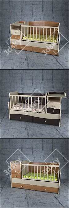 Dreamy Kids Beds 3D model image 2