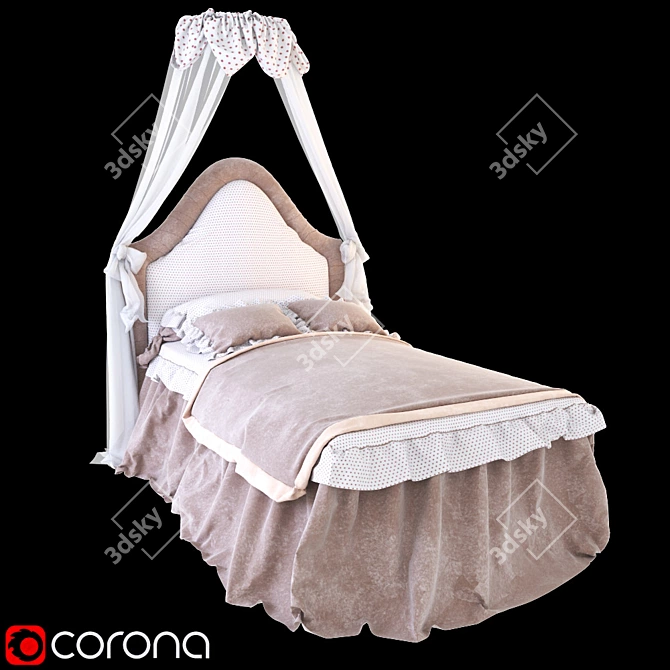  Adorable Dolphi Bed for Kids 3D model image 1