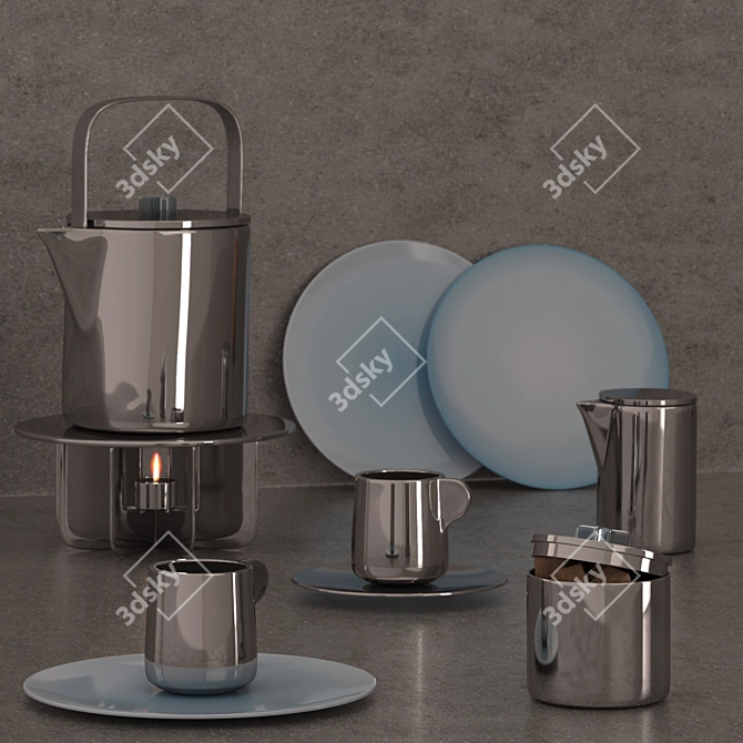 Elegance in the Kitchen: Georg Jensen Kitchen Set 3D model image 1