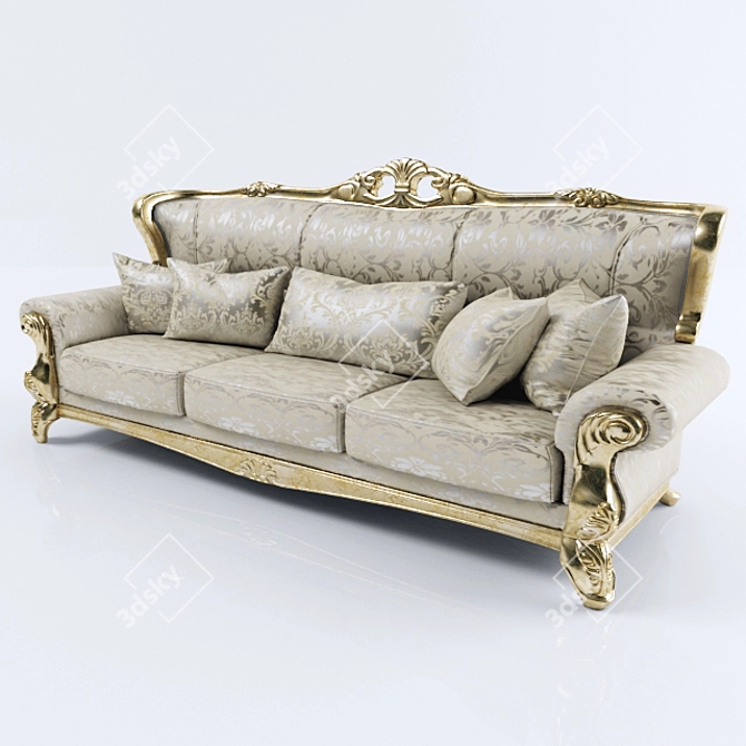 Ulisse Silik Classic Sofa 3D model image 1