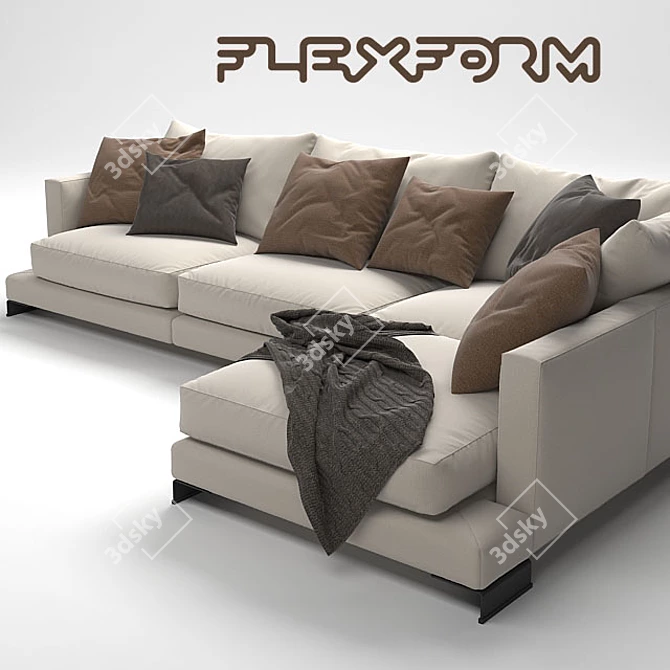 Coastal Comfort Long Island Sofa 3D model image 2