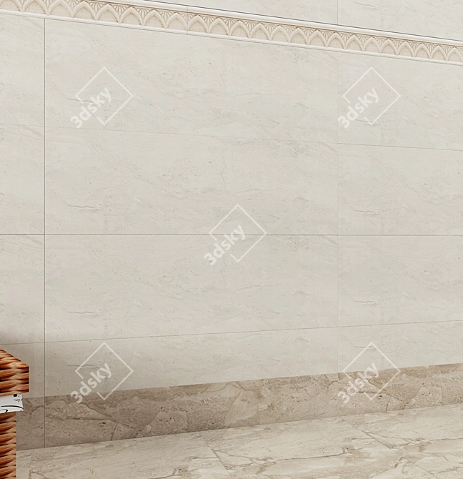 Concrete Bone Tile - Dreire Baldocer 3D model image 3