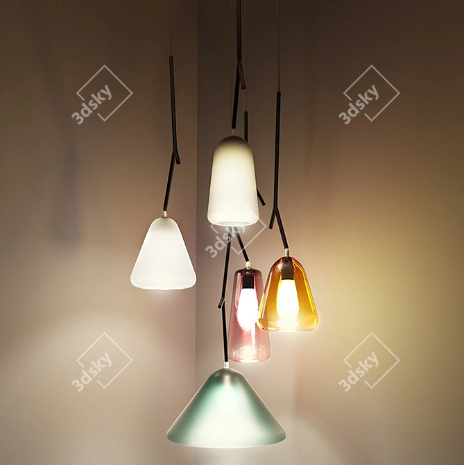 Vanamo Pendant Lamp: Modern Minimalist Lighting 3D model image 2