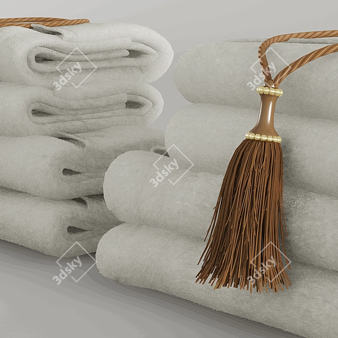 Luxury Towel Set | 700mm x 1400mm 3D model image 3