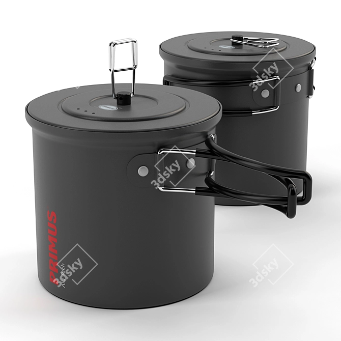 Primus 1L AluPot: Lightweight Outdoor Cookware 3D model image 1