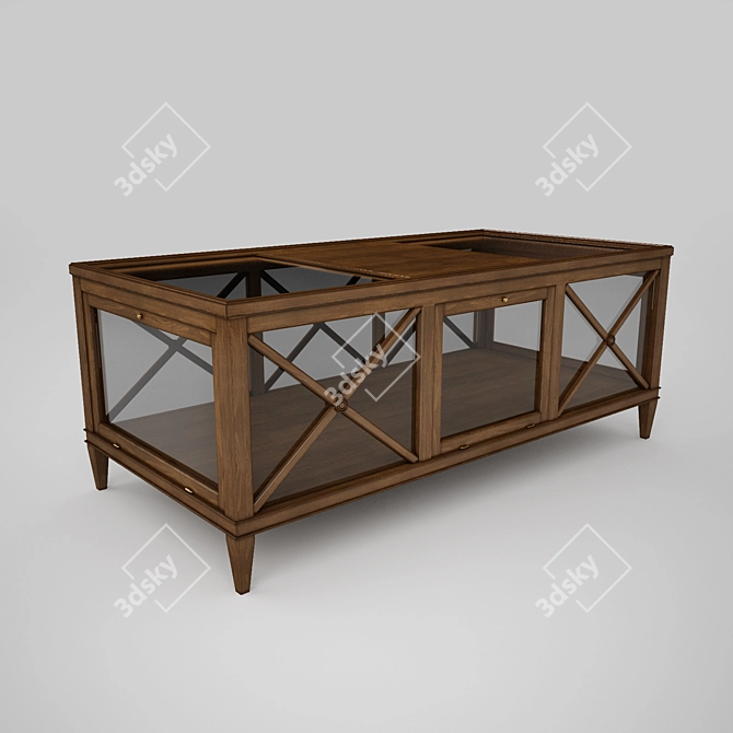 Tosato Rectangular Coffee Table 3D model image 2