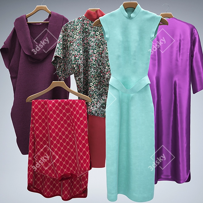 Versatile Collection of Stylish Dresses 3D model image 2